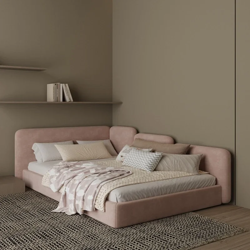 Simple children's bed semi-surrounded fabric bed children's bed tatami Nordic storage small apartment
Simple children's bed semi-surrounded fabric bed children's bed tatami Nordic storage small apartment