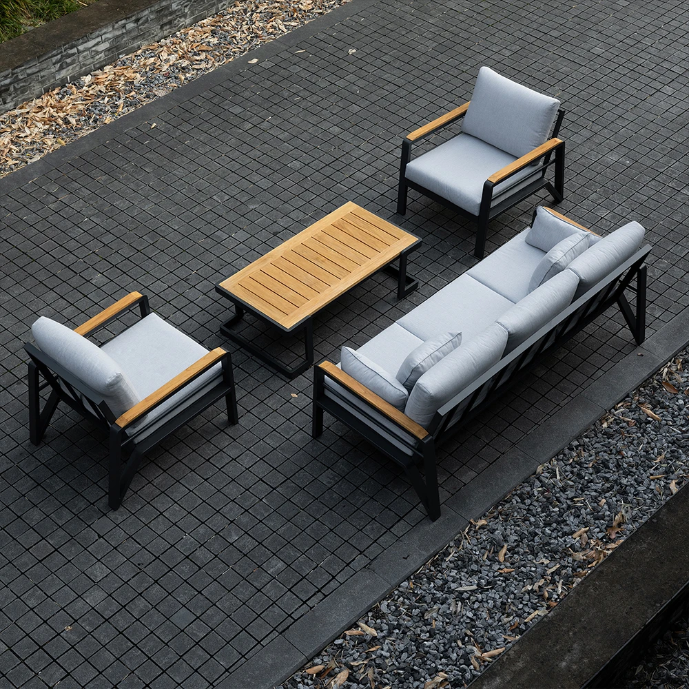 Luxury Modern Aluminum Garden Sectional Sofa Set High Quality Outdoor Furniture For Hotels And Patios Courtyards
Luxury Modern Aluminum Garden Sectional Sofa Set High Quality Outdoor Furniture For Hotels And Patios Courtyards