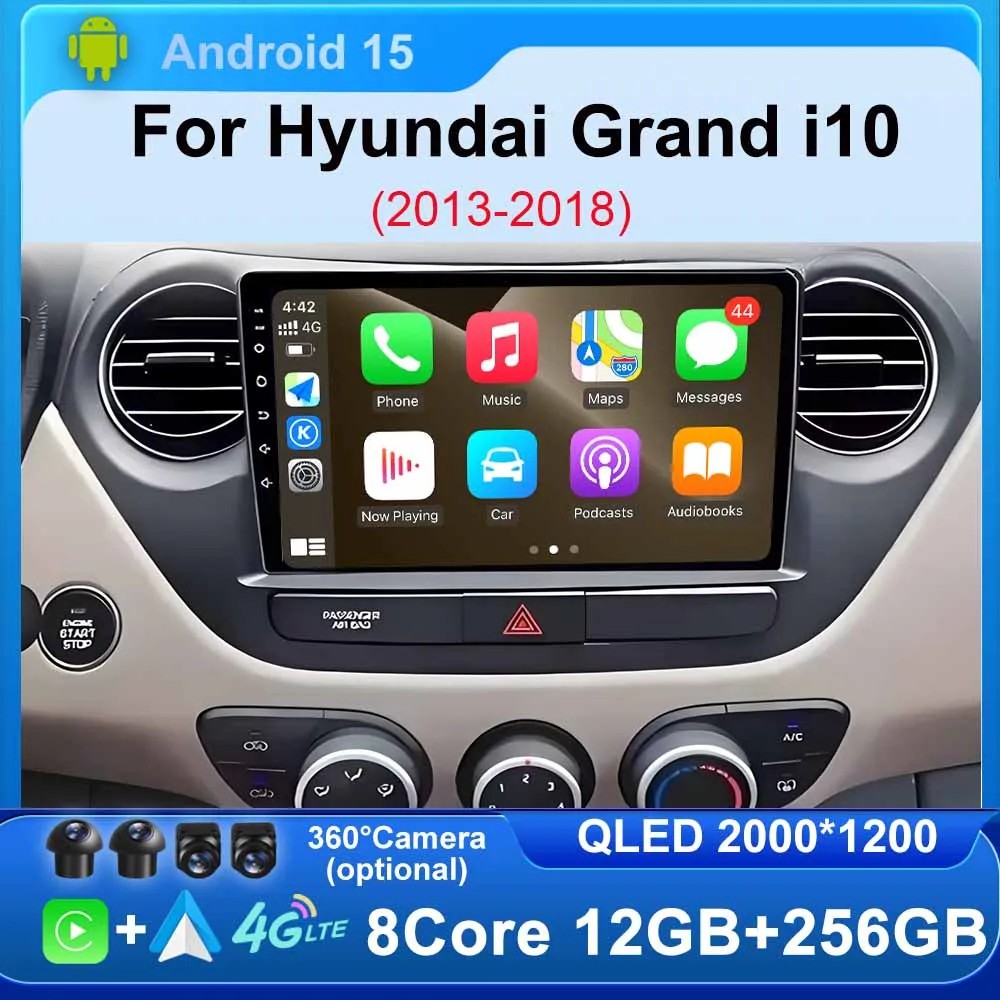 Для Hyundai Grand i10 2013-2018 Автомобильный радиоприемник Carplay BT GPS-навигация Android Авто экран Wi-Fi 4G DSP Видео без 2din DVD
Для Hyundai Grand i10 2013-2018 Автомобильный радиоприемник Carplay BT GPS-навигация Android Авто экран Wi-Fi 4G DSP Видео без 2din DVD