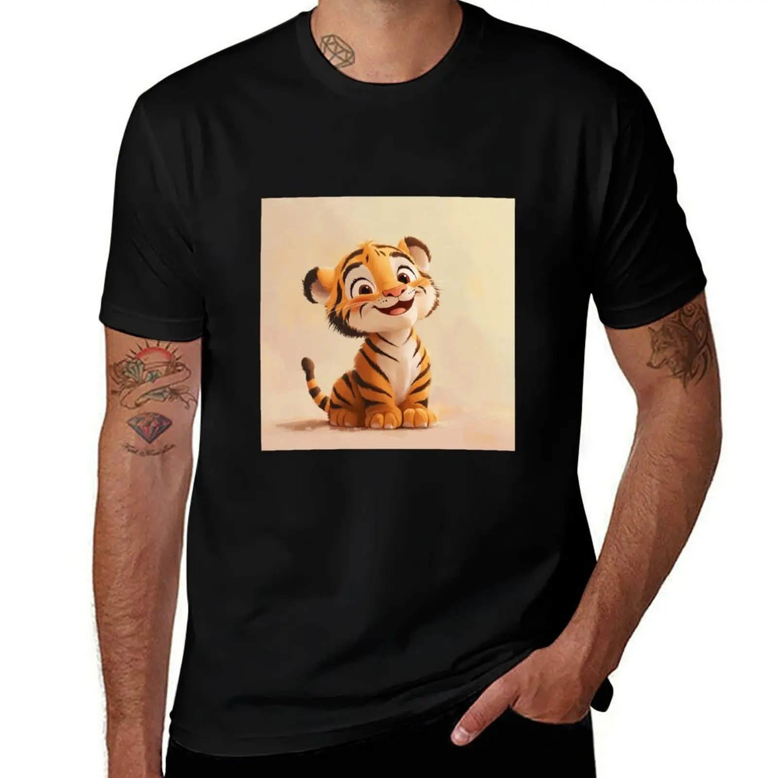 Adorable Smiling Baby Tiger Cub – Cute Cartoon Jungle Animal T-Shirt plus size clothes oversized new edition mens t shirts pack
Adorable Smiling Baby Tiger Cub – Cute Cartoon Jungle Animal T-Shirt plus size clothes oversized new edition mens t shirts pack