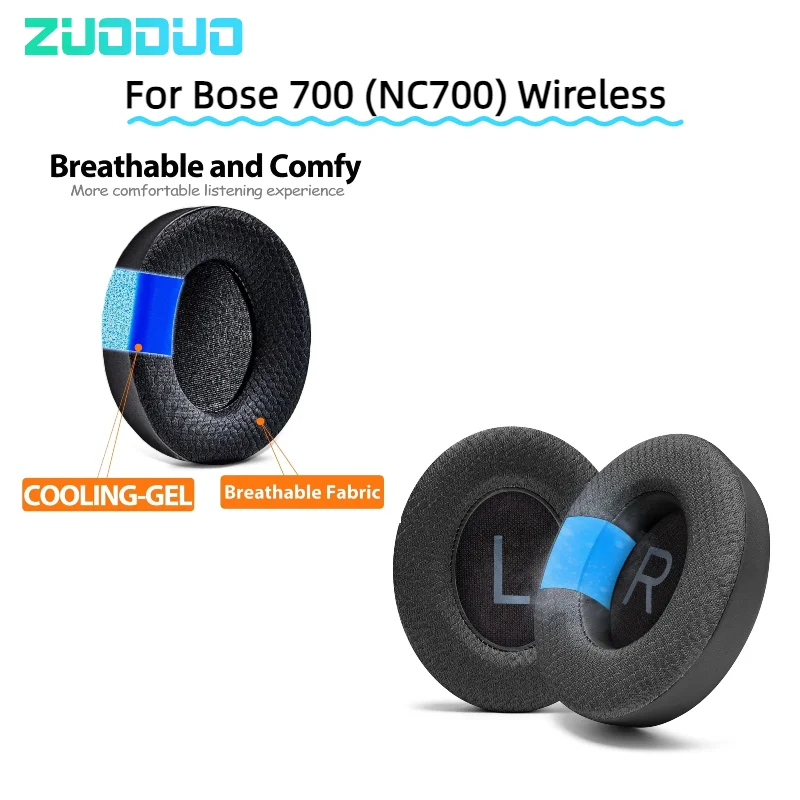 ZUODUO Cooling Gel Football mesh memory sponge Ear Pads for Bose 700 (NC700) Wireless Headphones, Ear Pads Cushions
ZUODUO Cooling Gel Football mesh memory sponge Ear Pads for Bose 700 (NC700) Wireless Headphones, Ear Pads Cushions