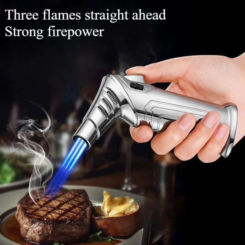 Torch Gas Lighter Metal Welding Gun Windproof Spray Gun Outdoor Barbecue Cigar Lighters Miltifunction Portable Kitchen Tools
Torch Gas Lighter Metal Welding Gun Windproof Spray Gun Outdoor Barbecue Cigar Lighters Miltifunction Portable Kitchen Tools