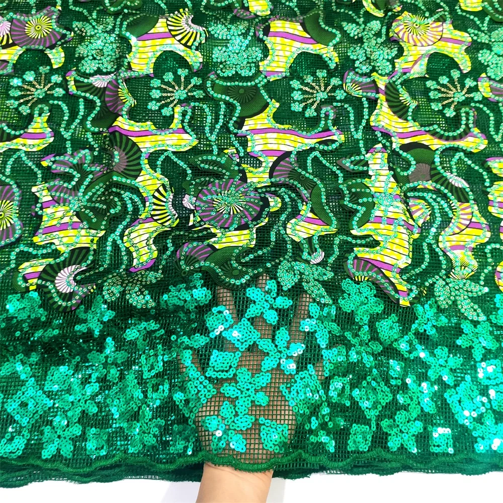Fashion African Wax Lace Fabric 5 Yards High Quality Green Evening Dress Luxury Sequin Embroidery Nigerian Lace Fabric 2023
Fashion African Wax Lace Fabric 5 Yards High Quality Green Evening Dress Luxury Sequin Embroidery Nigerian Lace Fabric 2023