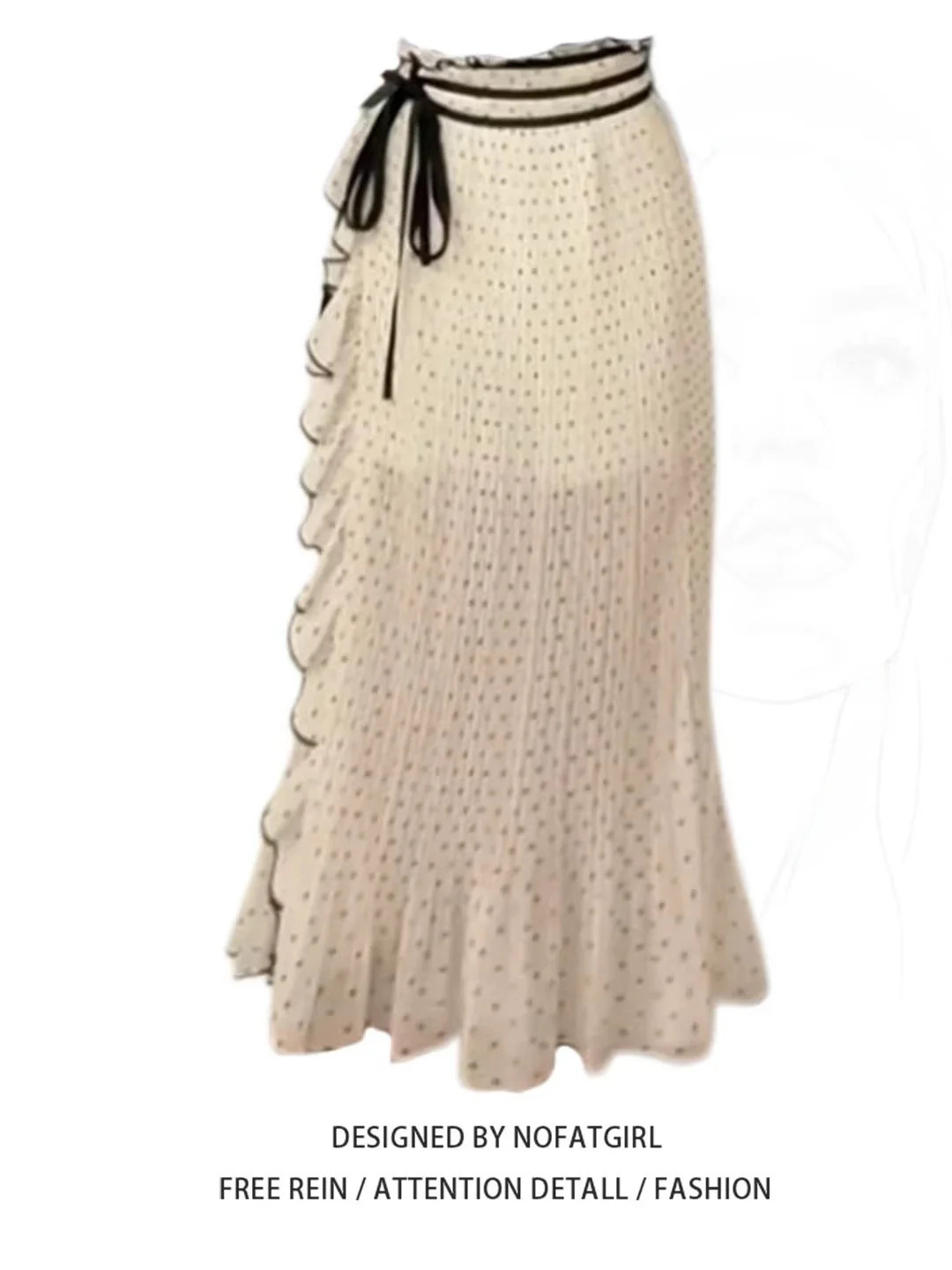 plus Size Women's Korean High Waist A-Line Midi Skirt with Belt Polka Dot Spring Summer Slimming Gentle Versatile Skirts
plus Size Women's Korean High Waist A-Line Midi Skirt with Belt Polka Dot Spring Summer Slimming Gentle Versatile Skirts