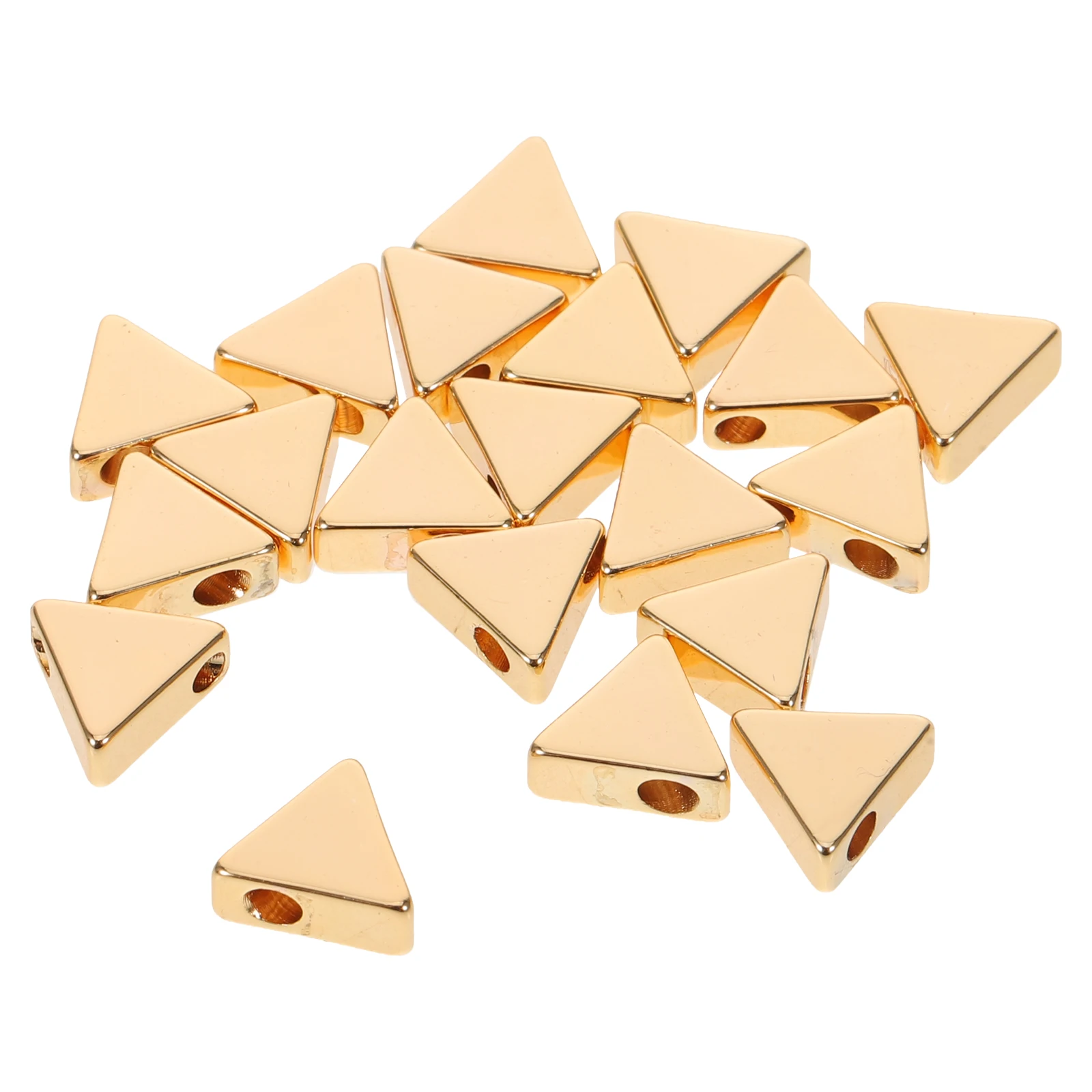 20pcs Triangle Spacer Beads Golden Metal Loose Beads For Bracelets Necklaces Earrings Jewelry Making Diy Crafts Supplies Small 
20pcs Triangle Spacer Beads Golden Metal Loose Beads For Bracelets Necklaces Earrings Jewelry Making Diy Crafts Supplies Small
