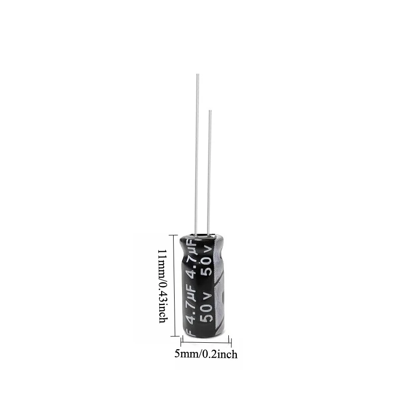 335pcs 50V 4.7uF Electrolytic Capacitor 105C High Temp Radial Long Life 4x7 5x11mm for Power Supply Electronics
335pcs 50V 4.7uF Electrolytic Capacitor 105C High Temp Radial Long Life 4x7 5x11mm for Power Supply Electronics