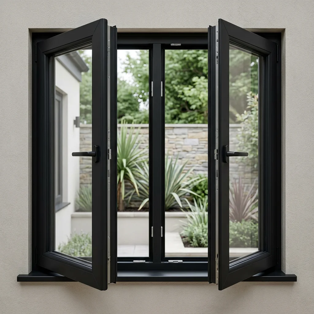 Indoor Manual Double Opening Glass Window High Quality Rain Proof Viewing Windows CE Certification Modern Hinged Windows
Indoor Manual Double Opening Glass Window High Quality Rain Proof Viewing Windows CE Certification Modern Hinged Windows