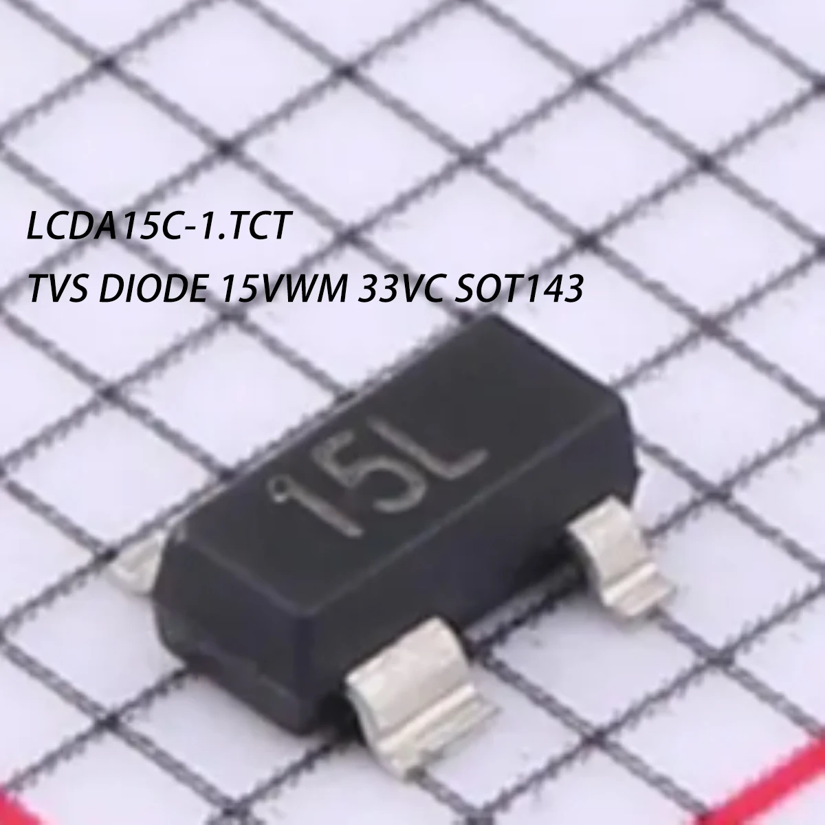 5 шт. LCDA15C-1. Диоды TVS TCT Marking code 15L SOT-143, НОВЫЕ, оригинальные, с низкой емкостью, 15VWM 33VC 15A@8/20us 500W@8/20us 15L
5 шт. LCDA15C-1. Диоды TVS TCT Marking code 15L SOT-143, НОВЫЕ, оригинальные, с низкой емкостью, 15VWM 33VC 15A@8/20us 500W@8/20us 15L