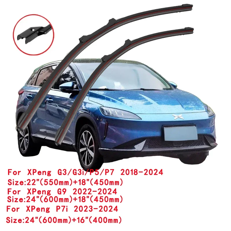 For XPeng G3 G3i G6 G9 P5 P7 P7i 2018-2024 Car Windshield Wiper Blade Front Windscreen Brushes Washer Cleaning Replacement Parts
For XPeng G3 G3i G6 G9 P5 P7 P7i 2018-2024 Car Windshield Wiper Blade Front Windscreen Brushes Washer Cleaning Replacement Parts