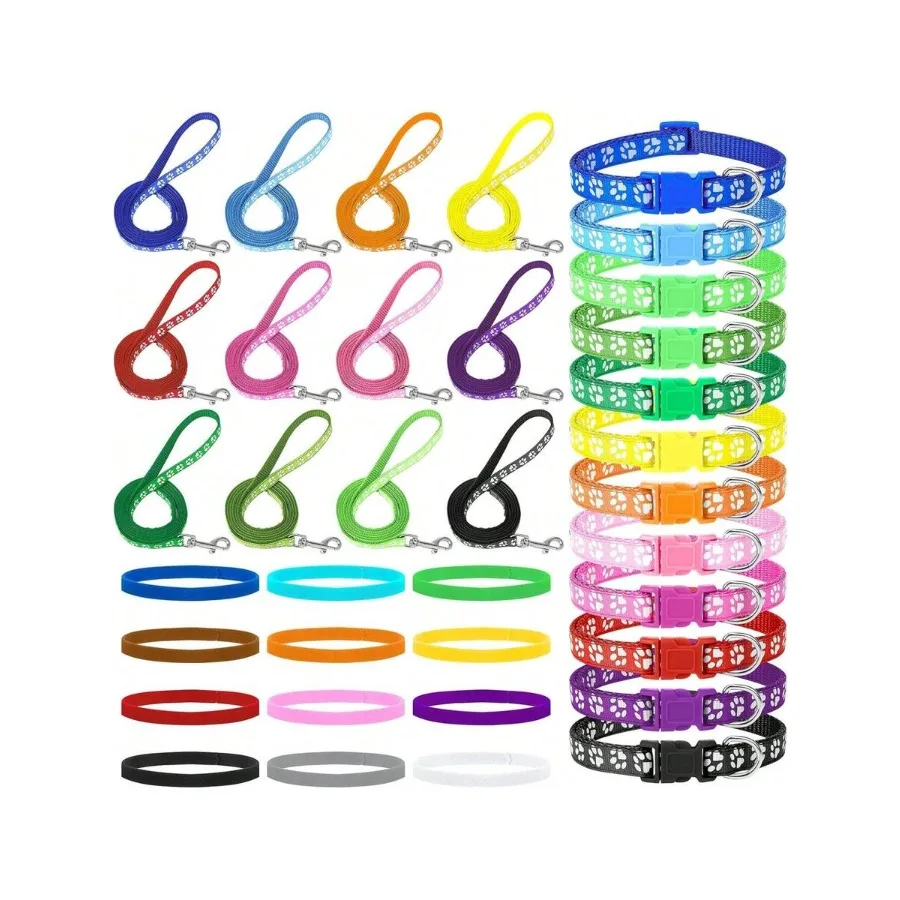 JieyueJewelry 36Pcs Dog Collar And Leash Set, Puppy Collar And Leash Set Quick Release Adjustable Paw Print Puppy Collar Soft N
JieyueJewelry 36Pcs Dog Collar And Leash Set, Puppy Collar And Leash Set Quick Release Adjustable Paw Print Puppy Collar Soft N