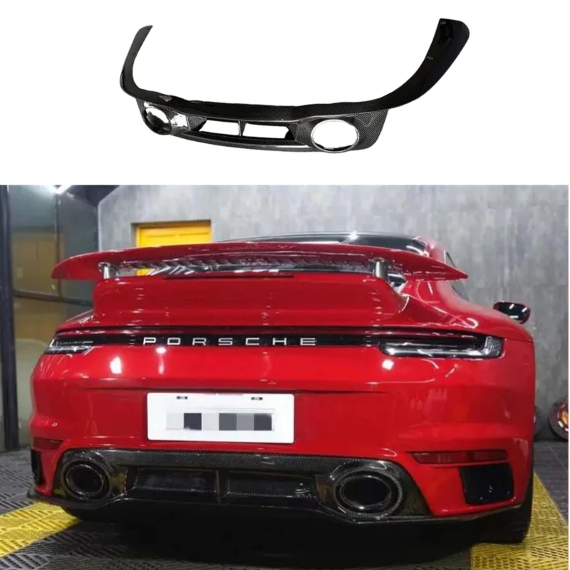 992 TUrbos OEM Style Dry Carbon Fiber Rear Diffuser for Porsche 992 911 Turbo S Carbon Fiber Tail Lip for 911 Turbo S
992 TUrbos OEM Style Dry Carbon Fiber Rear Diffuser for Porsche 992 911 Turbo S Carbon Fiber Tail Lip for 911 Turbo S