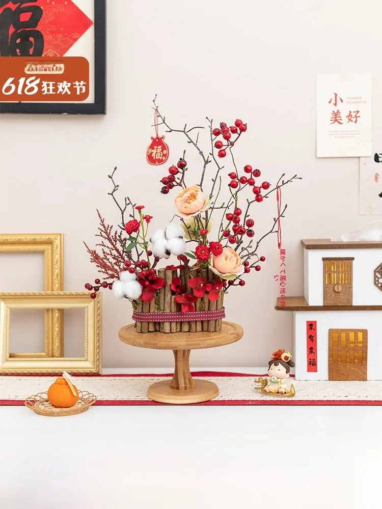 New Year Moving Fake Flowers Display Piece Winter een Red Fruit Potted Artificial Flowers Dried Flowers 2026 Fortune Barrel...
New Year Moving Fake Flowers Display Piece Winter een Red Fruit Potted Artificial Flowers Dried Flowers 2026 Fortune Barrel...
