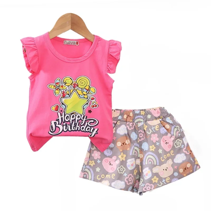 New Summer Baby Clothes Children Girls Cute Vest Shorts 2Pcs/Sets Toddler Clothing Infant Fashion Casual Costume Kids Tracksuits
New Summer Baby Clothes Children Girls Cute Vest Shorts 2Pcs/Sets Toddler Clothing Infant Fashion Casual Costume Kids Tracksuits