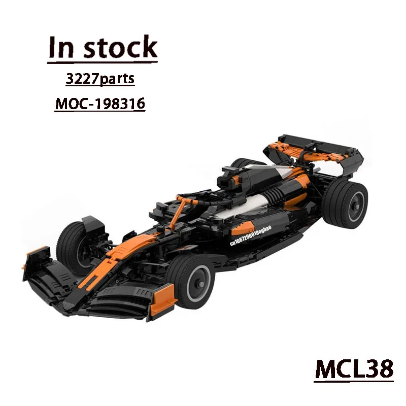 MOC- 198316 F1 MCL381:8 гоночный спортивный автомобиль, строительный блок, модель-3227 PartsMOC, креативный строительный блок для мальчиков на день рождения, игрушка в подарок
MOC- 198316 F1 MCL381:8 гоночный спортивный автомобиль, строительный блок, модель-3227 PartsMOC, креативный строительный блок для мальчиков на день рождения, игрушка в подарок
