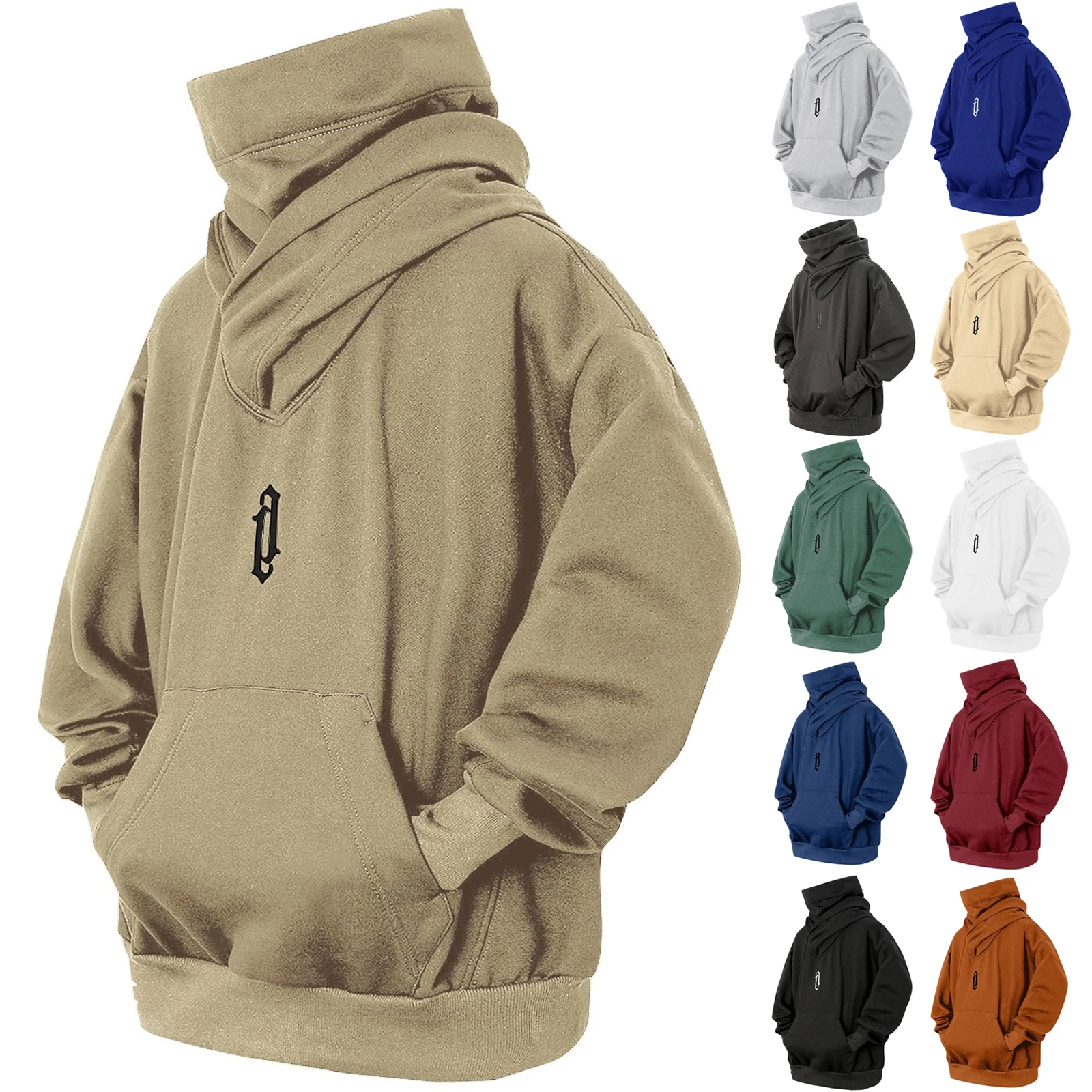 Solid Color Long Sleeved Hooded Sweatshirt Men'S Fashionable Casual Pullover Winter Outdoor Warm Hooded Sweatshirt
Solid Color Long Sleeved Hooded Sweatshirt Men'S Fashionable Casual Pullover Winter Outdoor Warm Hooded Sweatshirt