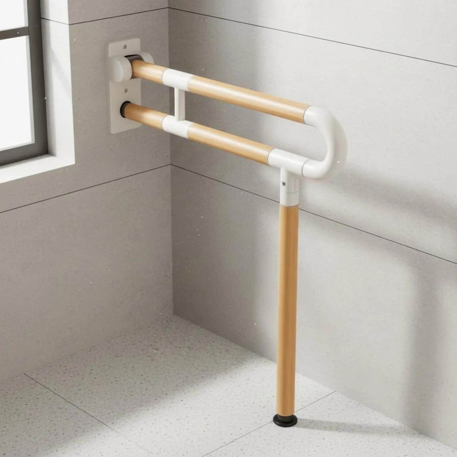 Folding Toilet Handrail Wood Grain Finish Toilet Safety Rail Flip up Grab Bar Non-Slip Grip Foldable Handrail Heavy Duty
Folding Toilet Handrail Wood Grain Finish Toilet Safety Rail Flip up Grab Bar Non-Slip Grip Foldable Handrail Heavy Duty