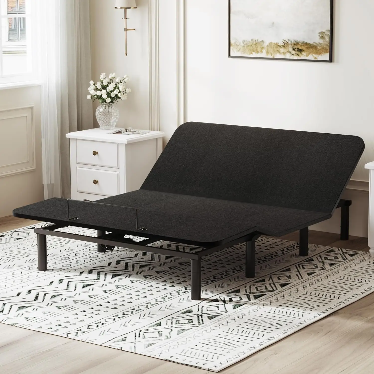 S2E Adjustable Bed Frame Base Queen,One-Person Transport and Assembly,Adjustable Bed Legs
S2E Adjustable Bed Frame Base Queen,One-Person Transport and Assembly,Adjustable Bed Legs