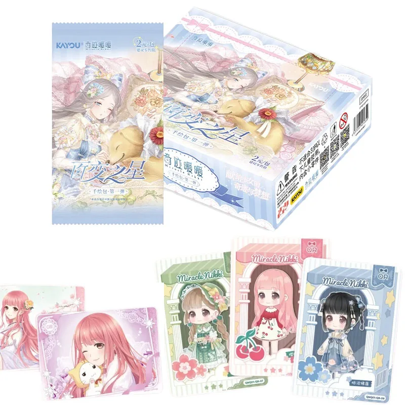 NEW KAYOU Genuine Miracle Nikki Card Versatile Star Thousand Painting Pack Dress UP Series Cute Girl Anime Collection Cards Toys
NEW KAYOU Genuine Miracle Nikki Card Versatile Star Thousand Painting Pack Dress UP Series Cute Girl Anime Collection Cards Toys