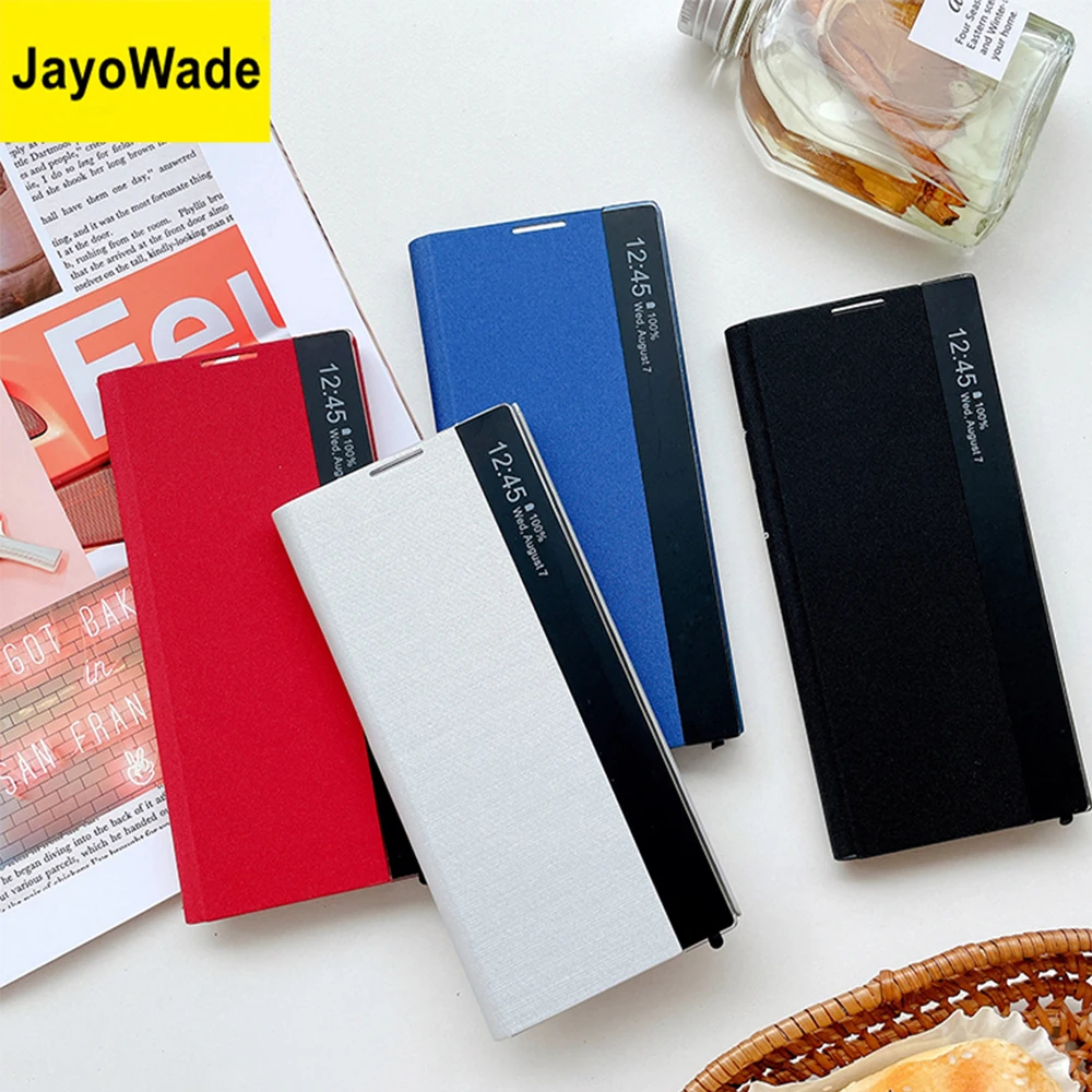 JayoWade Smart Sleep Awake Flip Cover For Samsung Galaxy Note 10 Plus Note10 + Window Chip Free-flip Case For Samsung Note10
JayoWade Smart Sleep Awake Flip Cover For Samsung Galaxy Note 10 Plus Note10 + Window Chip Free-flip Case For Samsung Note10