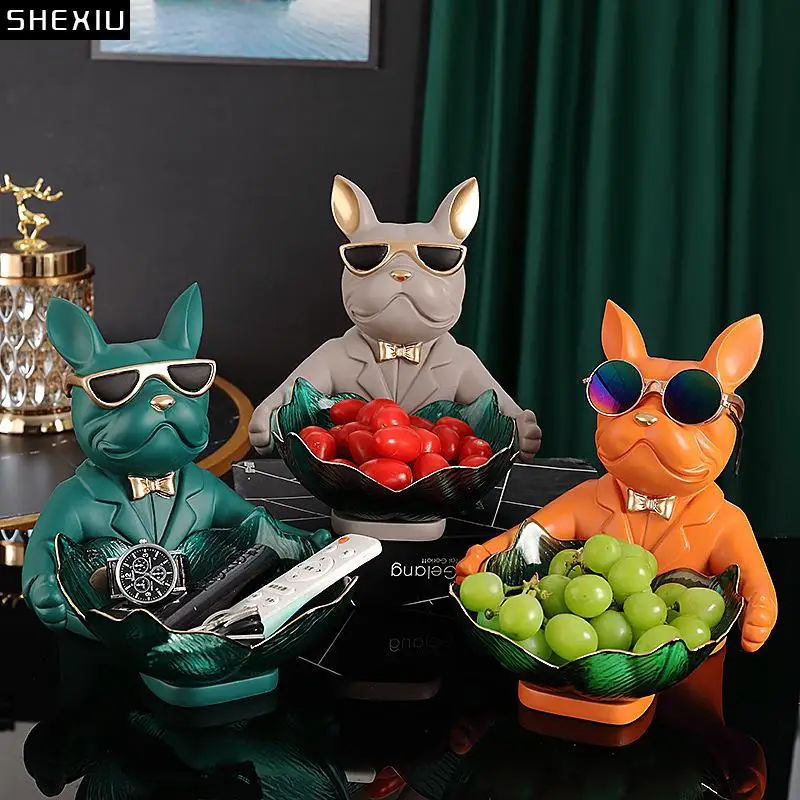 Lotus Glass Storage Tray Decorative Cartoon French Bulldog Sculpture Desk Decoration Animal Statue Resin Crafts Ornaments
Lotus Glass Storage Tray Decorative Cartoon French Bulldog Sculpture Desk Decoration Animal Statue Resin Crafts Ornaments