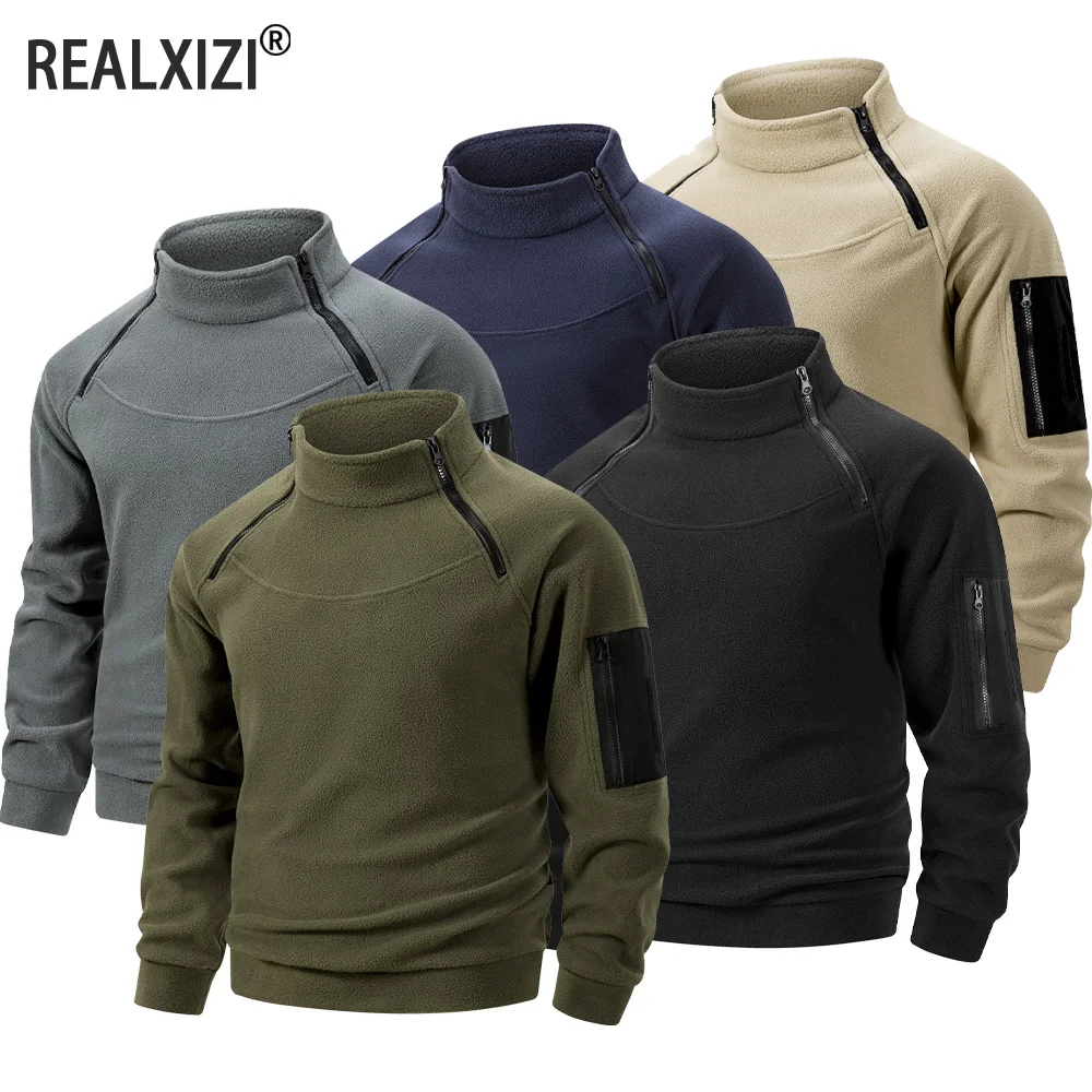 Autumn Winter Men's Casual Pullover Sweatshirt Warm Fleece Zippers Pullover Men Windproof Jacket Thermal Hiking Sweatshirt Tops
Autumn Winter Men's Casual Pullover Sweatshirt Warm Fleece Zippers Pullover Men Windproof Jacket Thermal Hiking Sweatshirt Tops