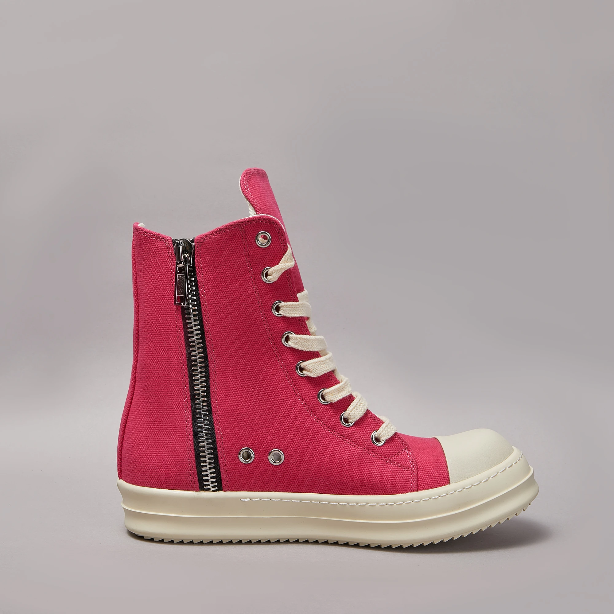Brand Casual Men Shoe High Top Roman Women Sneaker Quality Rose-red Ankle Boot Designer Fashion Zip Thick-sole Flat Canvas Shoe
Brand Casual Men Shoe High Top Roman Women Sneaker Quality Rose-red Ankle Boot Designer Fashion Zip Thick-sole Flat Canvas Shoe
