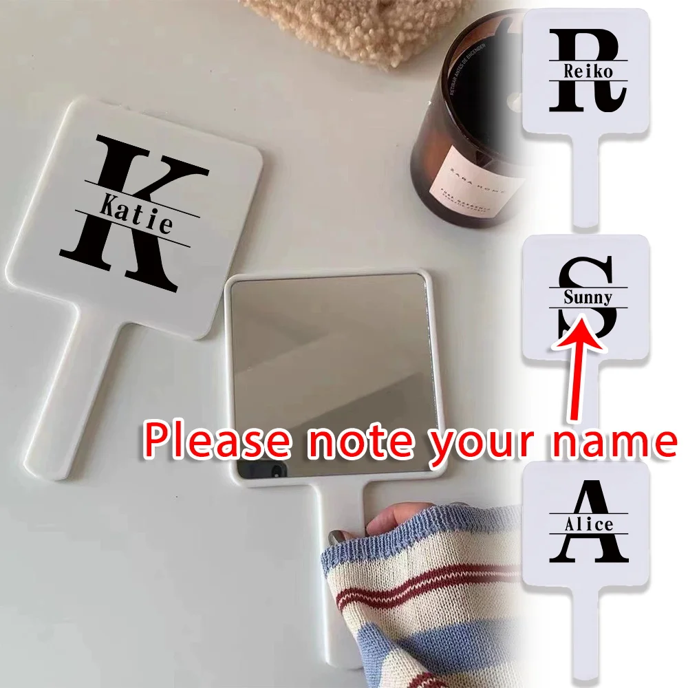 Customized Name Handheld Mirror with Handle Portable Vanity Mirror Touch-Ups Mirror DIY Desk Essentials Personalized for Women
Customized Name Handheld Mirror with Handle Portable Vanity Mirror Touch-Ups Mirror DIY Desk Essentials Personalized for Women