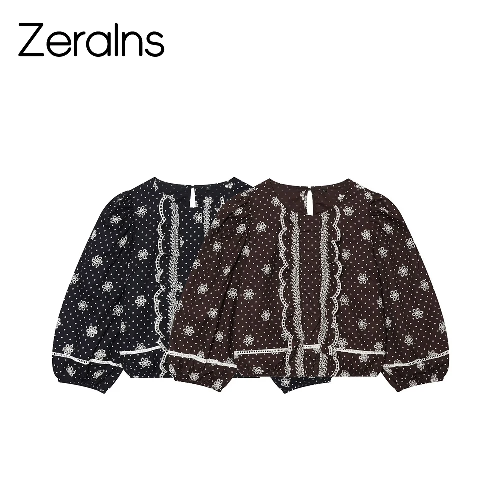 ZERAINS Summer new women's layered decoration round neck bubble sleeves embroidered hollowed out polka dot shirt
ZERAINS Summer new women's layered decoration round neck bubble sleeves embroidered hollowed out polka dot shirt