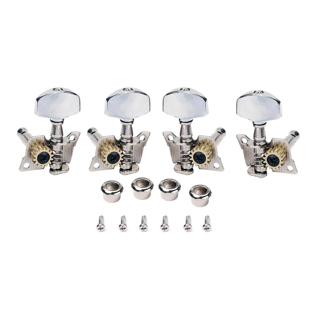 4 Pcs Ukulele Machine Heads Sealed Tuners Strong Metal Chrome Finish Amber Button Easy Install Replacement Parts for Strings
4 Pcs Ukulele Machine Heads Sealed Tuners Strong Metal Chrome Finish Amber Button Easy Install Replacement Parts for Strings
