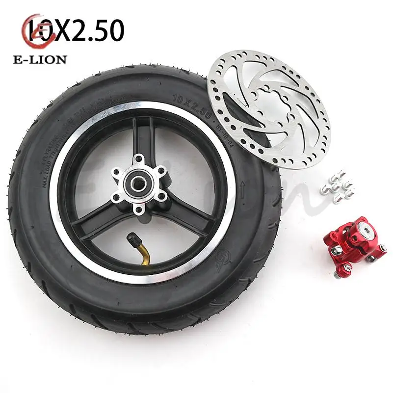 10 Inch 10X2.50 Electric Scooter Wheels 10X2.50 with Disc Brake and with Wheel Hub Disc Brake Set Hollow
10 Inch 10X2.50 Electric Scooter Wheels 10X2.50 with Disc Brake and with Wheel Hub Disc Brake Set Hollow