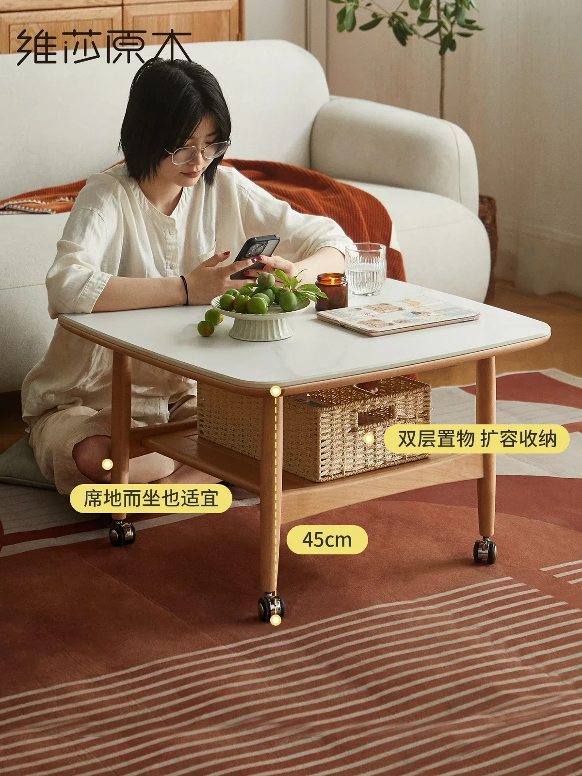 Простой дубовый маленький чайный столик, бытовой передвижной маленький чайный столик, многофункциональный приставной столик для дивана
Простой дубовый маленький чайный столик, бытовой передвижной маленький чайный столик, многофункциональный приставной столик для дивана