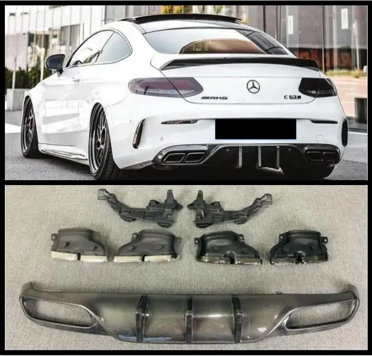 OTM Style Carbon Fiber Rear Bumper Spoilers Lip Trunk Diffuser &Exhaust Tips For Mercedes Benz W205 AMG Coupe C43 C63S 2015-2022
OTM Style Carbon Fiber Rear Bumper Spoilers Lip Trunk Diffuser &Exhaust Tips For Mercedes Benz W205 AMG Coupe C43 C63S 2015-2022