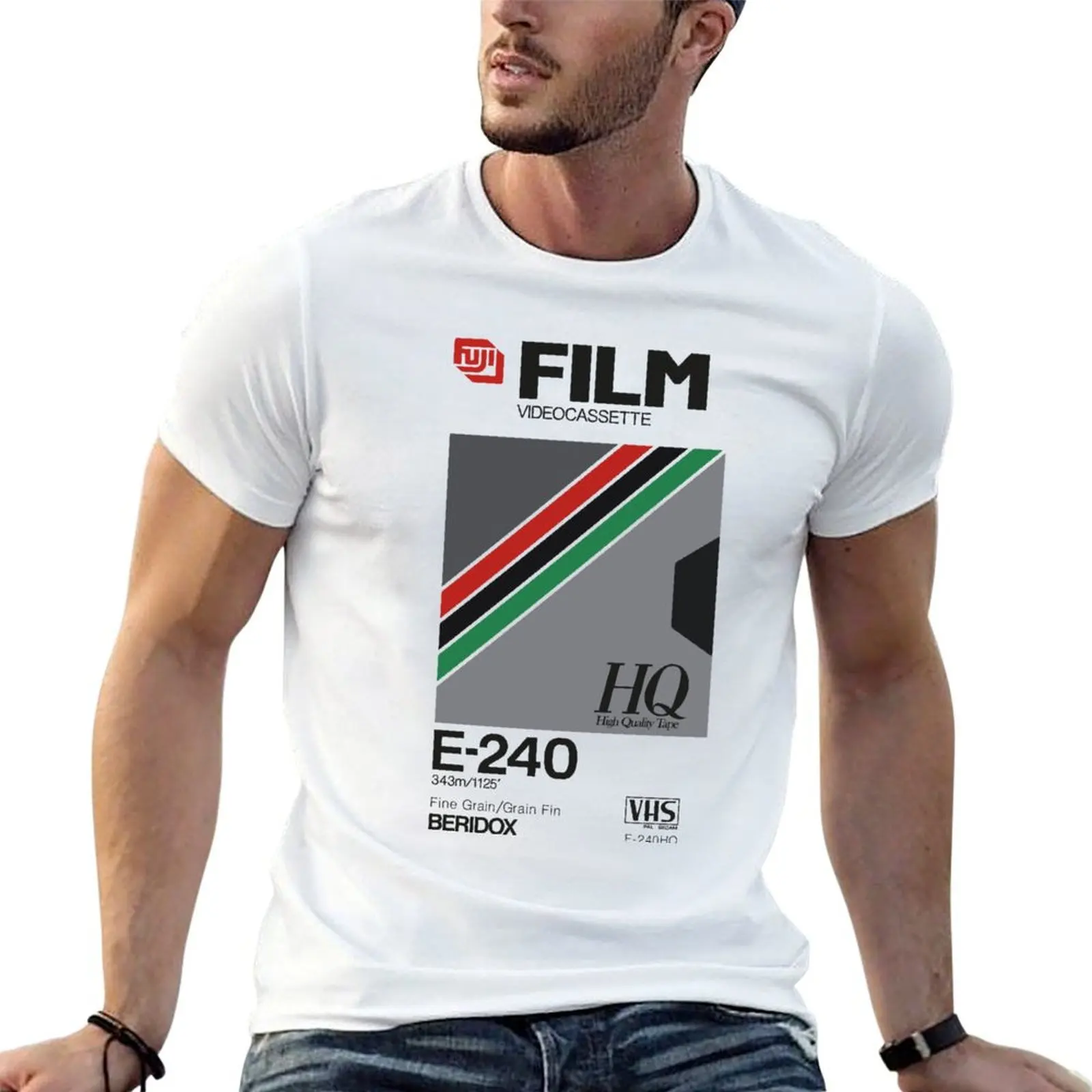 VHS 'Film' E-240 HQ T-Shirt man t shirt graphic men t shirt cotton 100% g man t shirts for men T-shirt
VHS 'Film' E-240 HQ T-Shirt man t shirt graphic men t shirt cotton 100% g man t shirts for men T-shirt