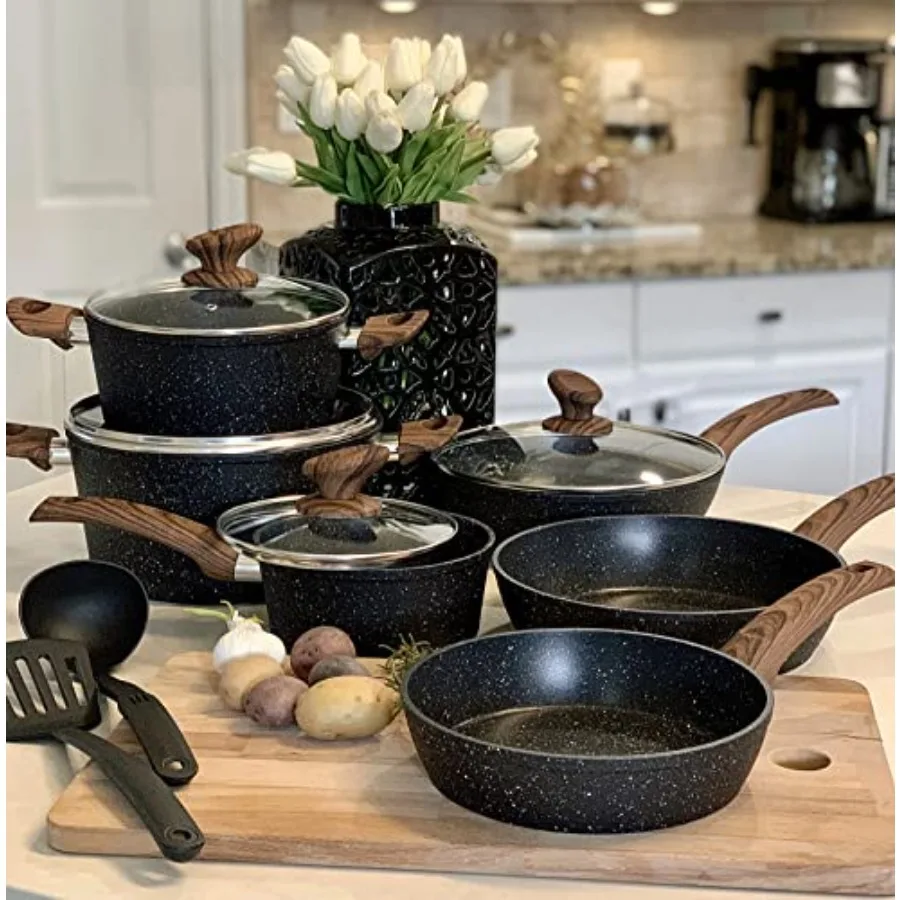 Induction s - Cooking Pan, Granite Nonstick Pots and Pans Set
Induction s - Cooking Pan, Granite Nonstick Pots and Pans Set