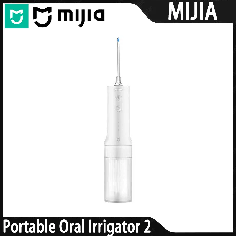 MIJIA Portable Oral Irrigator 2 Dental Waterpulse Vibration Teeth Whitening Flosser Water Thread Oral Tooth Cleaner
MIJIA Portable Oral Irrigator 2 Dental Waterpulse Vibration Teeth Whitening Flosser Water Thread Oral Tooth Cleaner