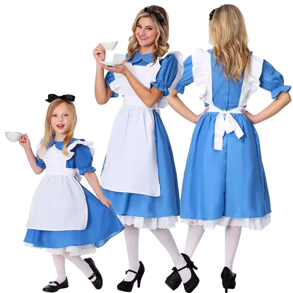 Children Lovely Blue Alice In Wonderland Costume Children Party Fancy Cosplay Lolita Maid Halloween Costumes Kids Girls Dress 
Children Lovely Blue Alice In Wonderland Costume Children Party Fancy Cosplay Lolita Maid Halloween Costumes Kids Girls Dress