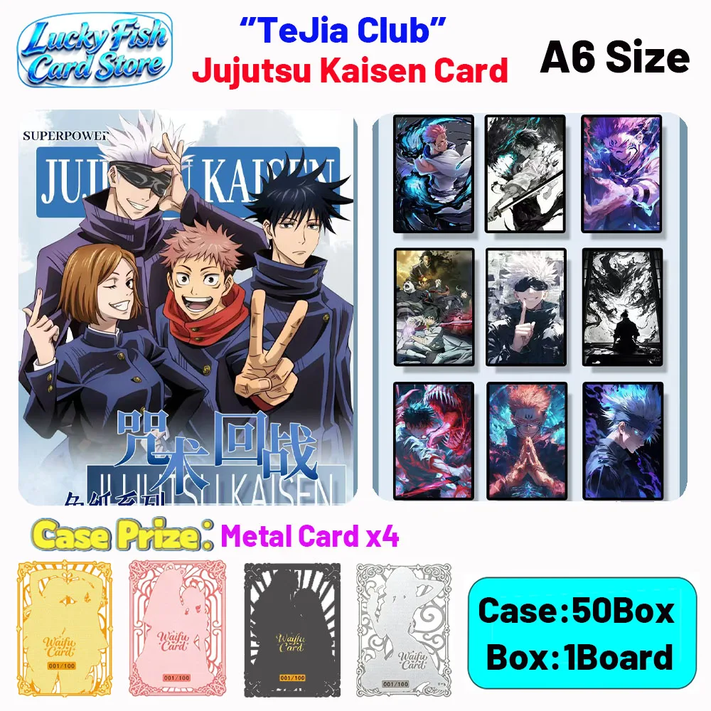 Wholesale JuZi Creative Studio Jujutsu Kaisen Cards A6 Size Boards Children's Toys Birthday Gifts
Wholesale JuZi Creative Studio Jujutsu Kaisen Cards A6 Size Boards Children's Toys Birthday Gifts