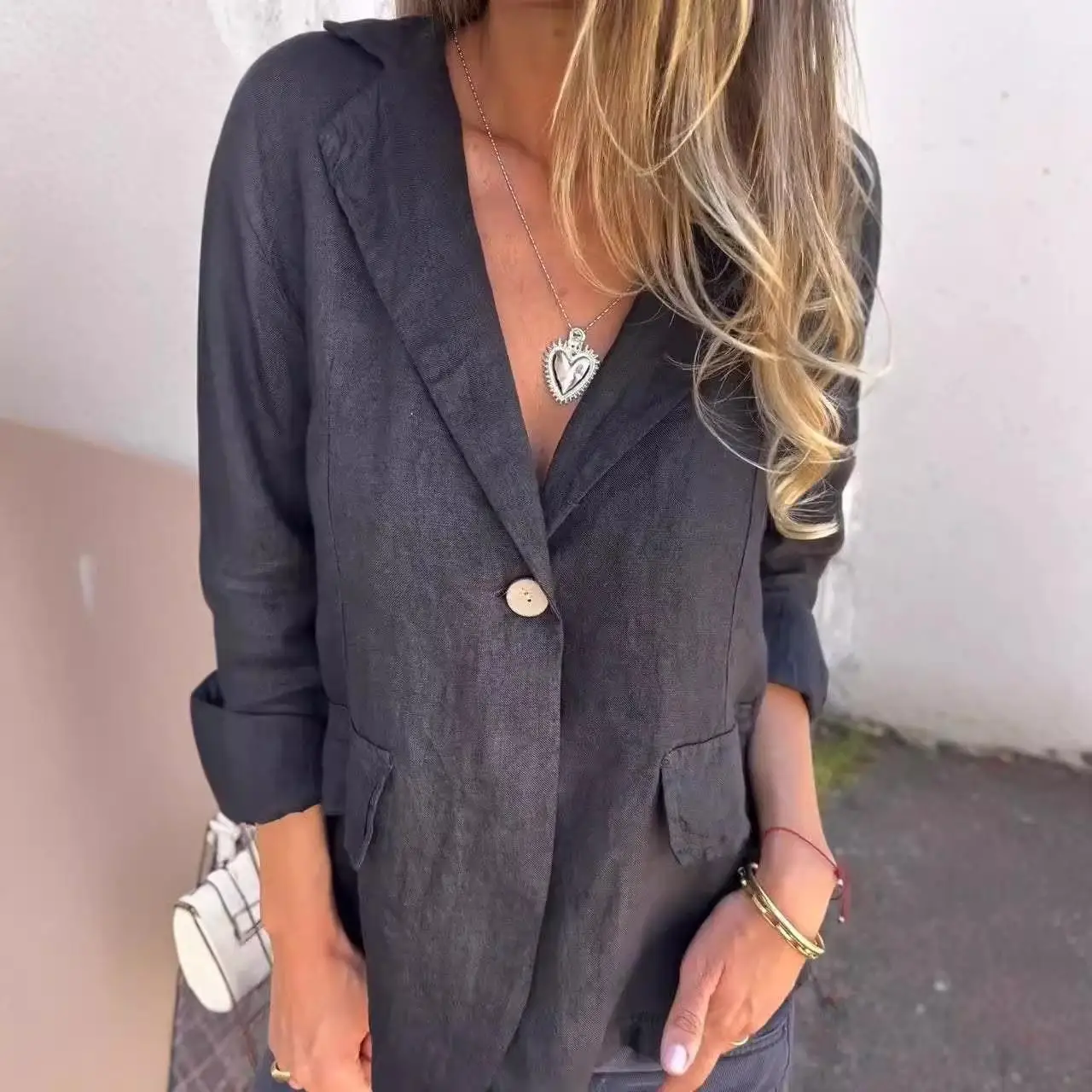 Early Sle plus Size Cotton Linen Suit Collar Small Suit Women's Slim Fit Formal Wear European Sle Long Sve Color
Early Sle plus Size Cotton Linen Suit Collar Small Suit Women's Slim Fit Formal Wear European Sle Long Sve Color