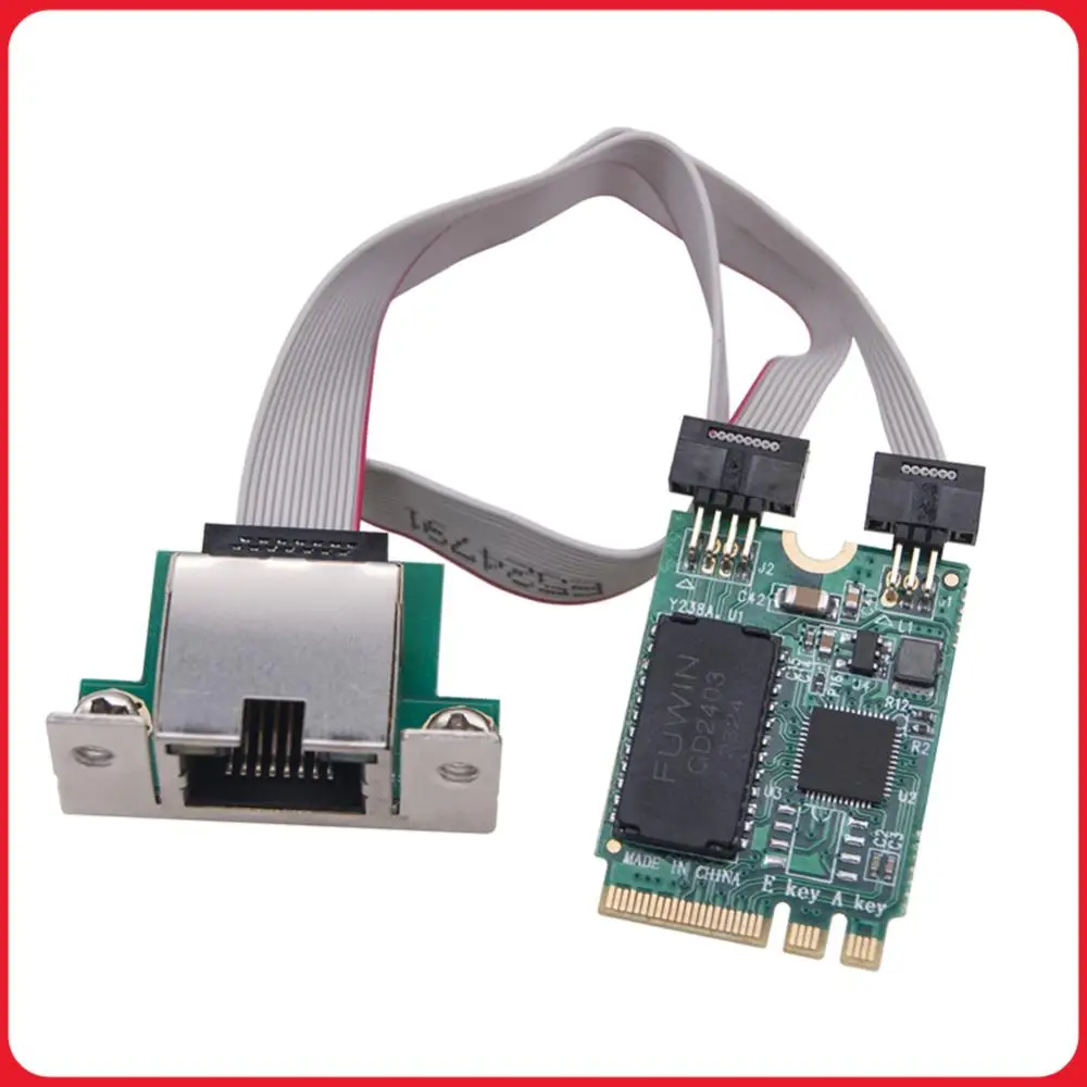 Сетевой адаптер M.2 Gigabit LAN 2.5G/1000/100 Мбит/с, сетевая карта M2 RJ45 на чипе RTL8125BG, PCIe, Mini PCIe
Сетевой адаптер M.2 Gigabit LAN 2.5G/1000/100 Мбит/с, сетевая карта M2 RJ45 на чипе RTL8125BG, PCIe, Mini PCIe