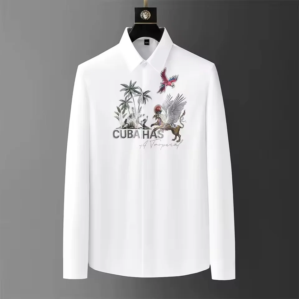 Luxury printed shirt men's long-sleeved casual shirt high quality fashionable KorPremium Korean Large Size Men's Clothing XS-6XL
Luxury printed shirt men's long-sleeved casual shirt high quality fashionable KorPremium Korean Large Size Men's Clothing XS-6XL
