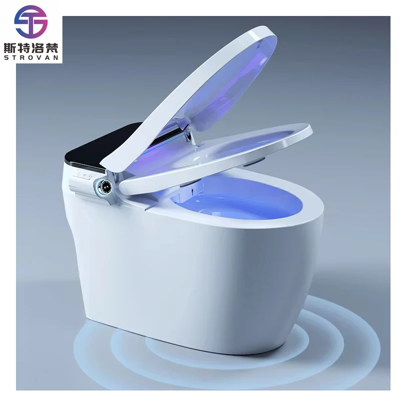 ZXHK Fully Automatic Cheap Floor Mounted Bathroom Ceramic Auto Flush Commode Set Electric Bidet Intelligent Smart Toilet for Sal
ZXHK Fully Automatic Cheap Floor Mounted Bathroom Ceramic Auto Flush Commode Set Electric Bidet Intelligent Smart Toilet for Sal