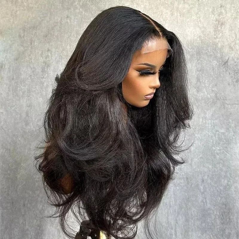 Yaki 26 дюймов 180% плотность черный странный волнистый синтетический парик фронта шнурка для женщин с детскими волосами предварительно выщипанный бесклеевой парик из теплового волокна
Yaki 26 дюймов 180% плотность черный странный волнистый синтетический парик фронта шнурка для женщин с детскими волосами предварительно выщипанный бесклеевой парик из теплового волокна