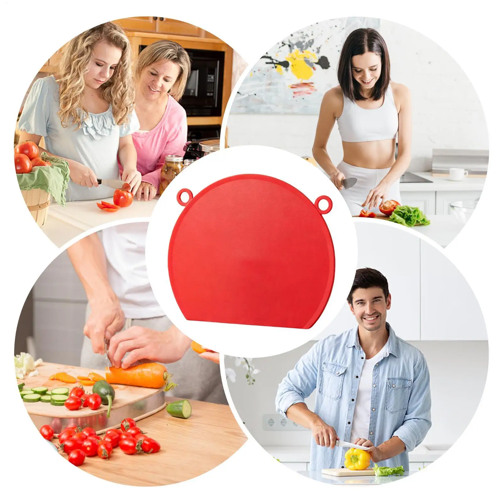 Silicone Cutting Board Non Slip D-Shaped Tray Kids Food Prep Chopping Board For Vegetable Meat Chicken Indoor Outdoor Home
Silicone Cutting Board Non Slip D-Shaped Tray Kids Food Prep Chopping Board For Vegetable Meat Chicken Indoor Outdoor Home