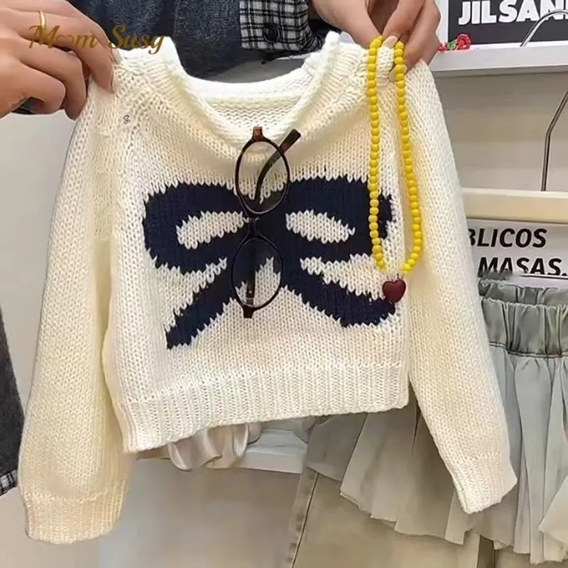 Fashion Baby Girl Princess Bow Pattern Sweater Child Warm Knitted Pullover Solid Color Autumn Winter Spring Baby Clothes 18M-10Y
Fashion Baby Girl Princess Bow Pattern Sweater Child Warm Knitted Pullover Solid Color Autumn Winter Spring Baby Clothes 18M-10Y