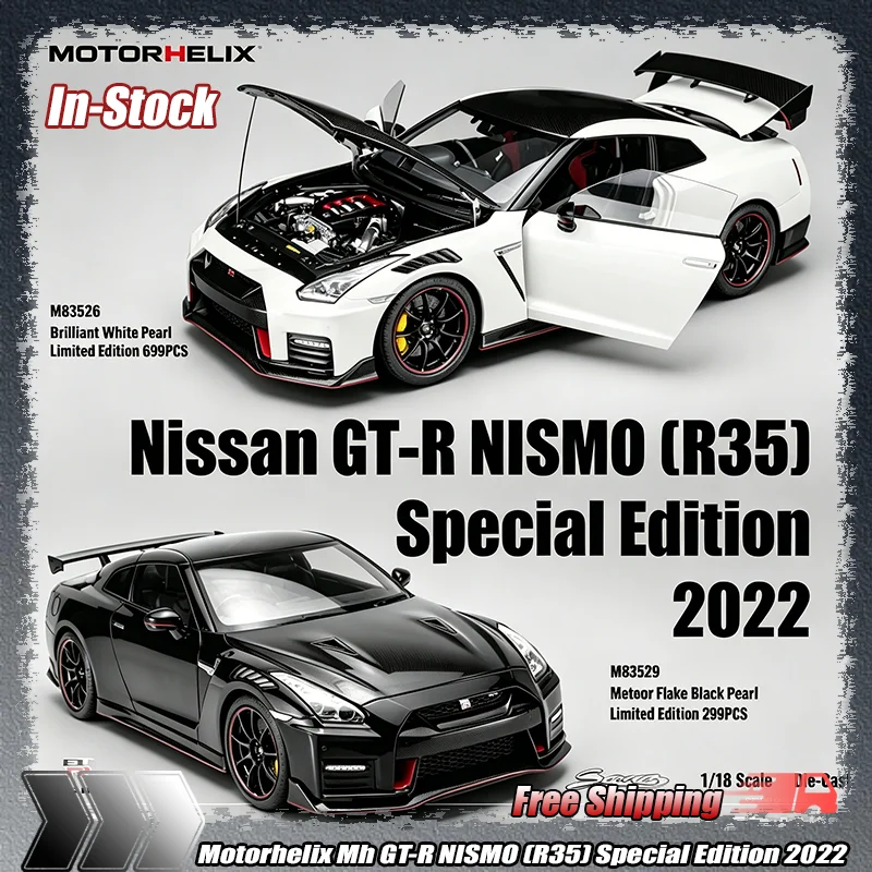 1:18 Motorhelix Mh Gt-R Nismo (R35) Special Edition 2022 Alloy Die-Cast Car Model Collectible For Enthusiasts Collection Display
1:18 Motorhelix Mh Gt-R Nismo (R35) Special Edition 2022 Alloy Die-Cast Car Model Collectible For Enthusiasts Collection Display