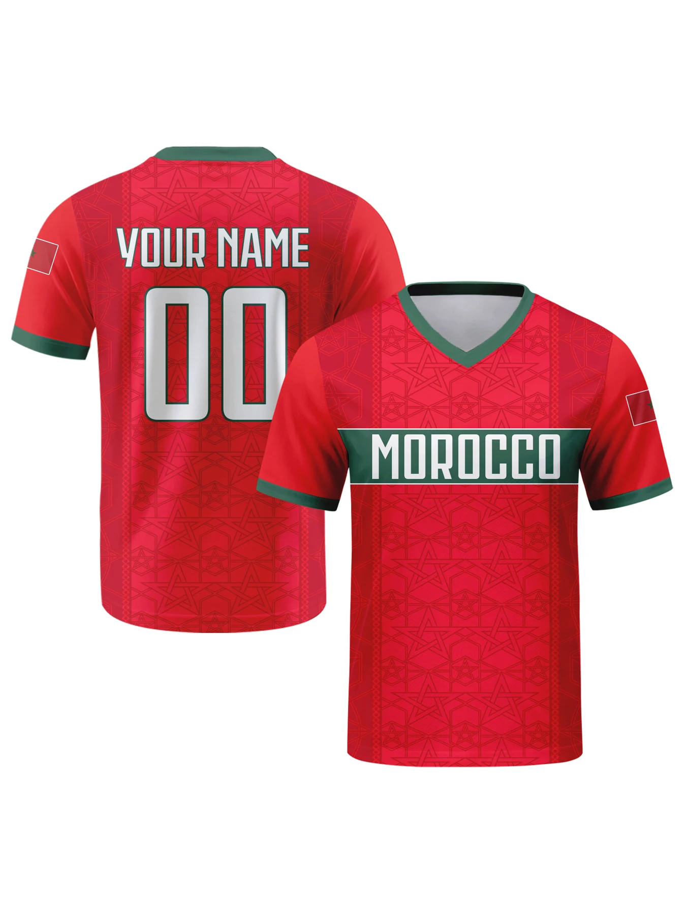 Футболка сборной Марокко на заказ с персонализацией: имя, номер, V-образный вырез, для мужчин, молодежи и женщин
Футболка сборной Марокко на заказ с персонализацией: имя, номер, V-образный вырез, для мужчин, молодежи и женщин
