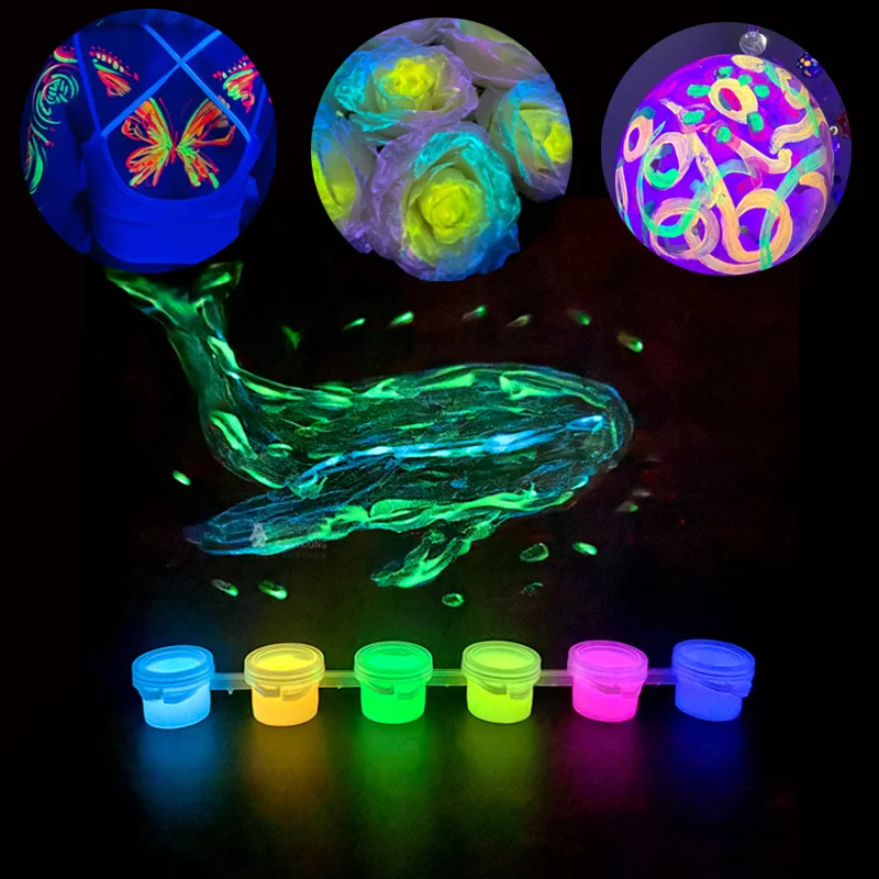 6color 3ml Luminous Acrylic Pigment Quick-drying Waterproof Color Saturation High Graffiti Body Painting DIY Handmade Decoration
6color 3ml Luminous Acrylic Pigment Quick-drying Waterproof Color Saturation High Graffiti Body Painting DIY Handmade Decoration