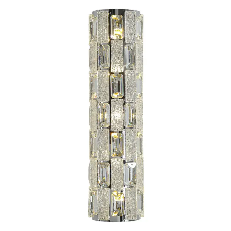 Modern Light Luxury LED Crystal Wall Light Stainless Steel Frame Dimmable 3500K Warm White Light for bedroom/bedside/hotel wall
Modern Light Luxury LED Crystal Wall Light Stainless Steel Frame Dimmable 3500K Warm White Light for bedroom/bedside/hotel wall