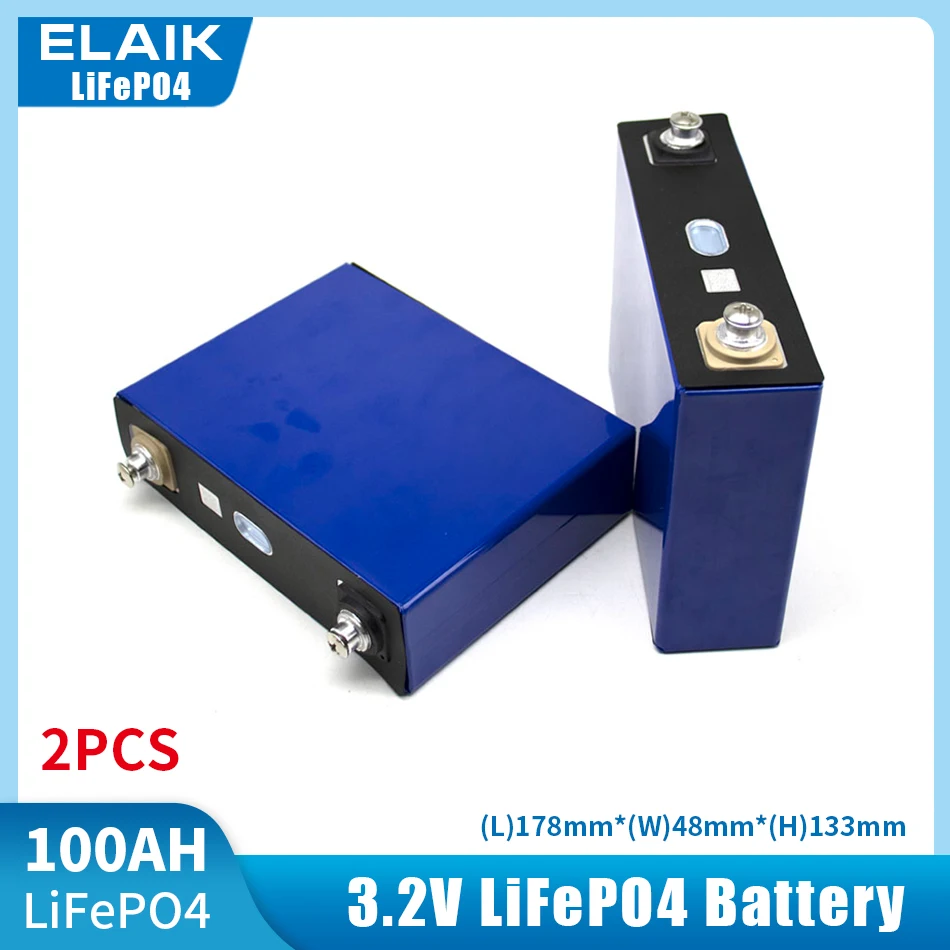 1pcs-2pcs 3.2V 100Ah LiFePO4 battery DIY 12V/12.8v 50Ah for Electric car RV Campers Golf Cart Off-Road Solar Wind Class A
1pcs-2pcs 3.2V 100Ah LiFePO4 battery DIY 12V/12.8v 50Ah for Electric car RV Campers Golf Cart Off-Road Solar Wind Class A