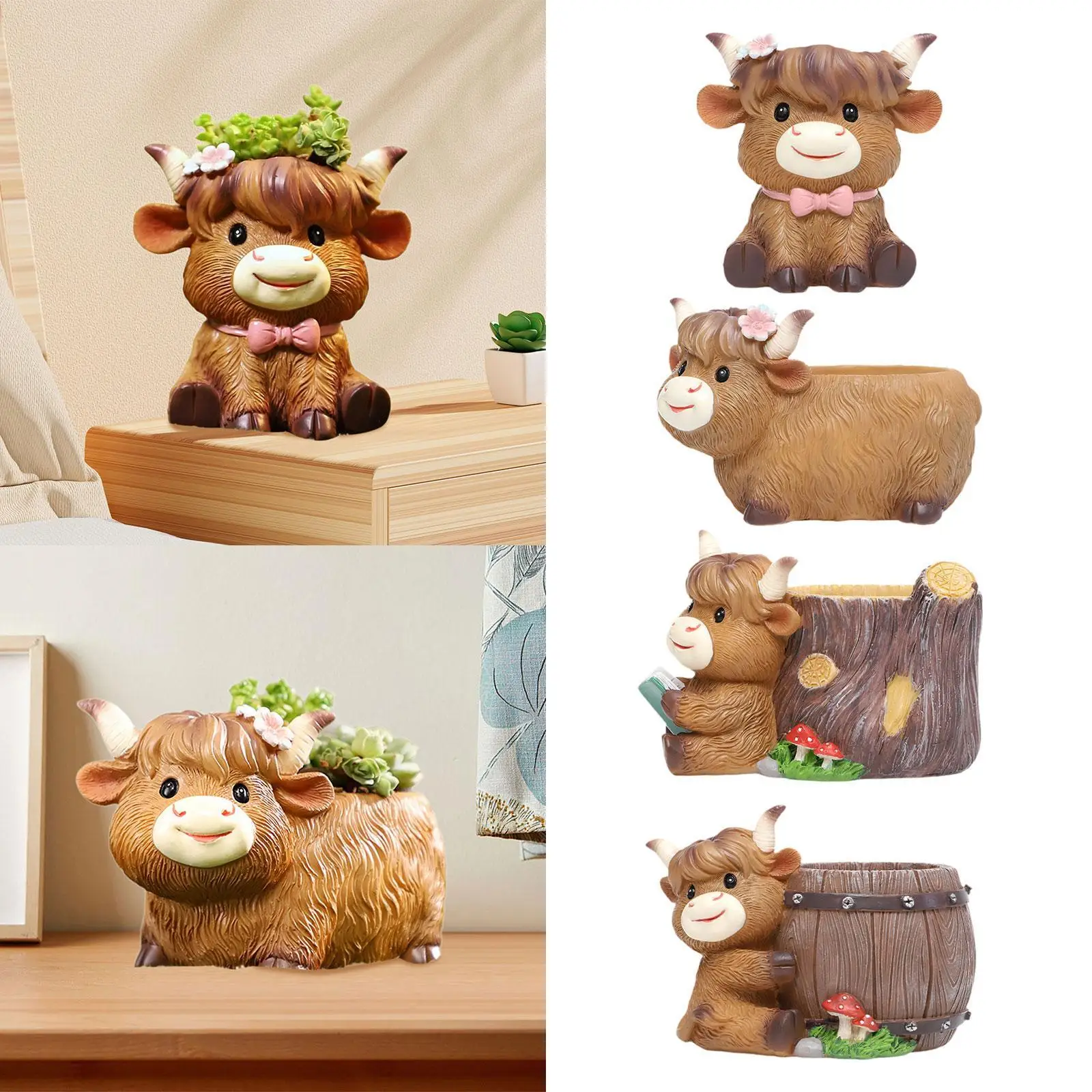 Cute Cow Planter, Resin Planter Pot for Outdoor Use in Offices, Homes, And
Cute Cow Planter, Resin Planter Pot for Outdoor Use in Offices, Homes, And